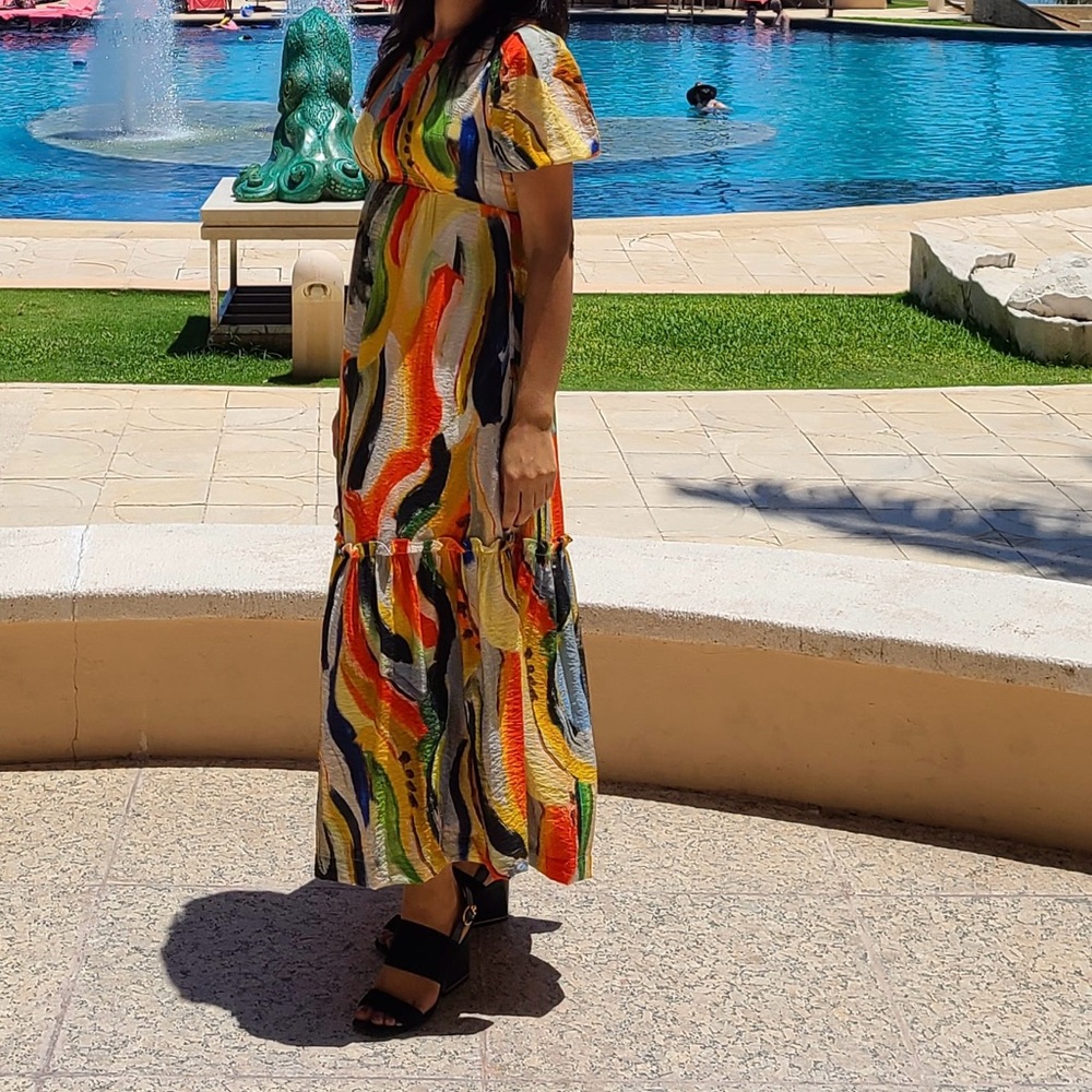 Multicolor Maxi Dress